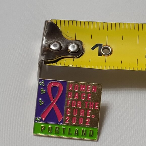 Susan G Komen Race For The Cure 2002 Portland Lapel Pin Breast Cancer Awareness - Picture 4 of 5